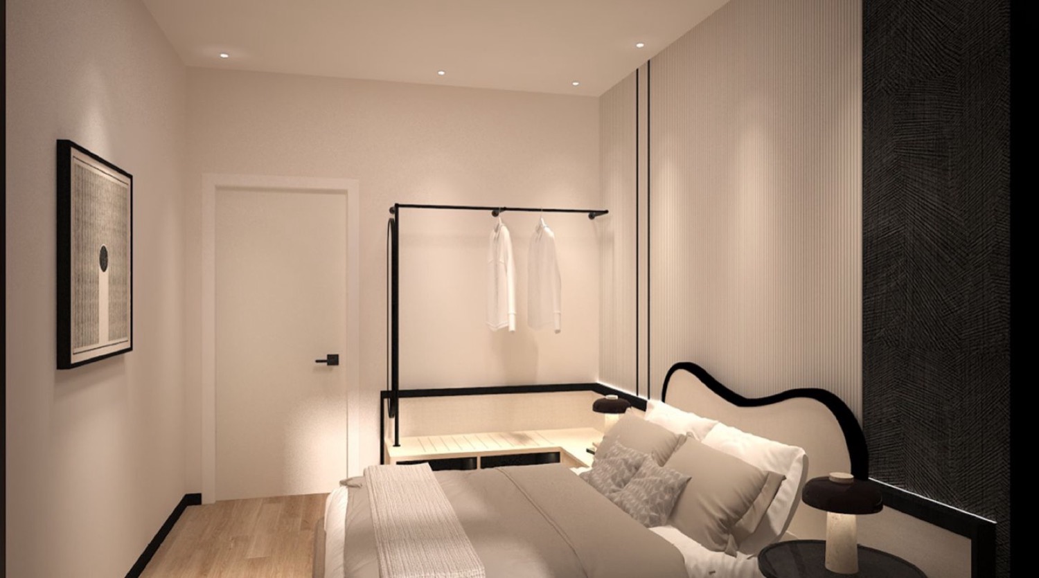 Suite with built-in wardrobe