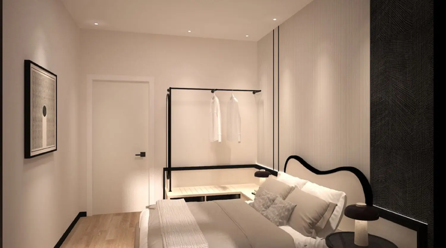 Suite with built-in wardrobe